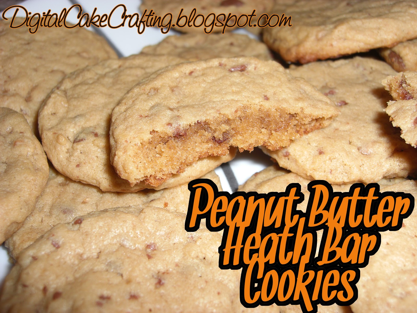 Digital Cake Crafting Peanut Butter Heath Bar Cookies