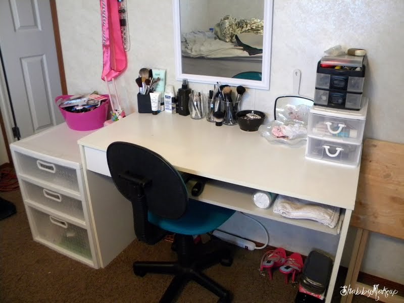 Shabby Makeup and More New Makeup Desk