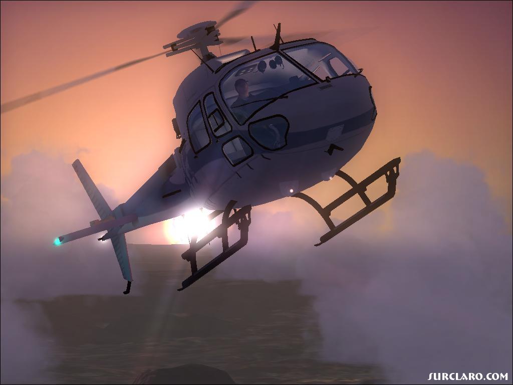 O helicóptero da polícia Federação para GTA San Andreas