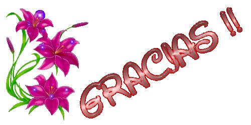 Resultado de imagen para imagenes movibles de gracias con flores