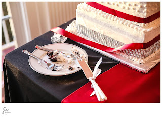 Lynchburg Virginia Wedding Photographer Sparkly Red Black Wedding at The Bedford Columns