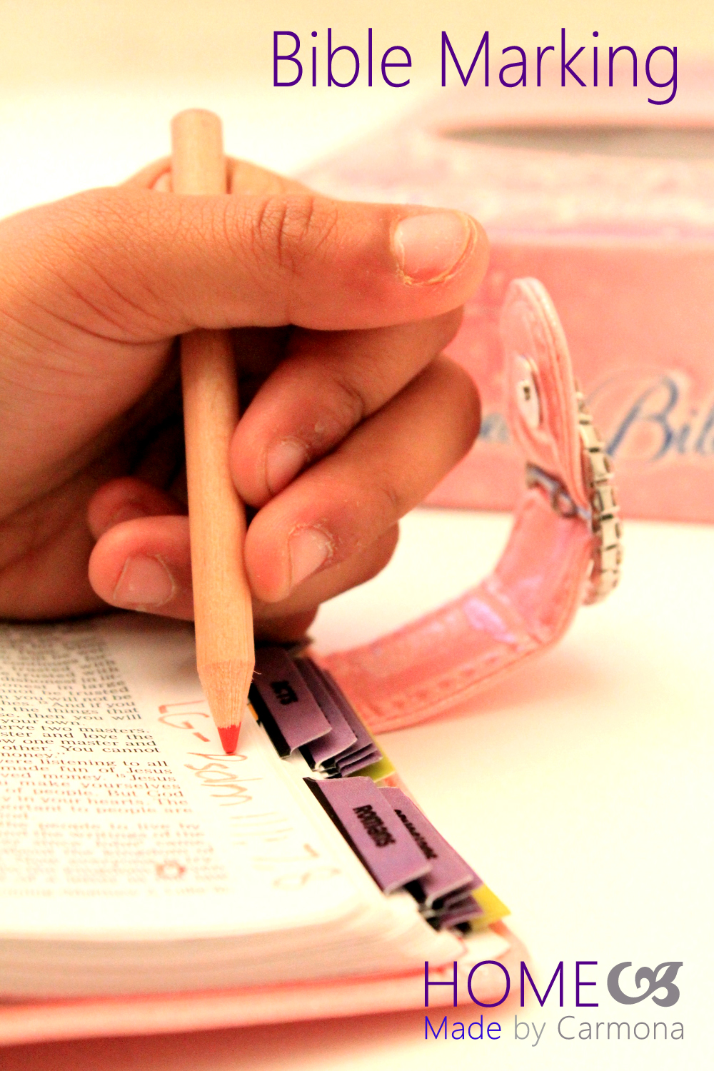 Bible Marking Sheets Home Made by Carmona