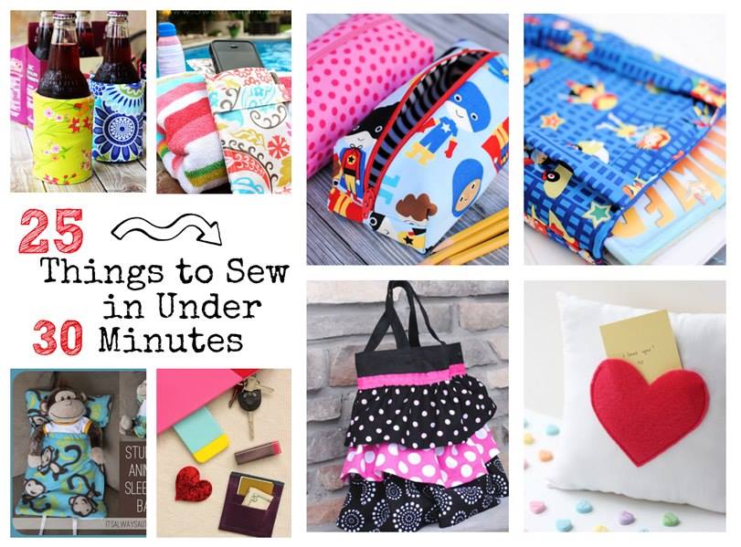 25 Things to Sew in Under 30 Minutes Handy DIY