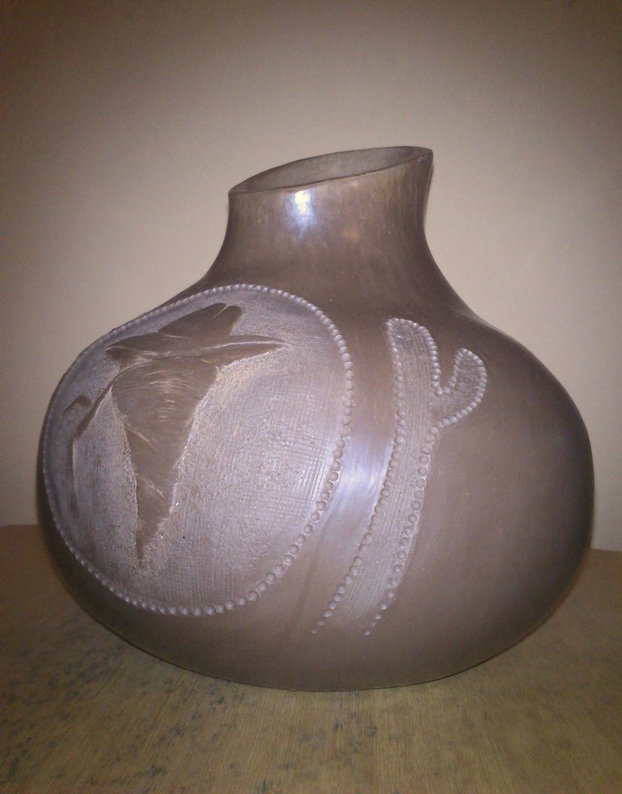 Katarina Bobic's Coiled Pottery Time for burnishing...