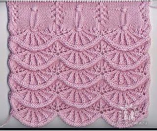 Bubulinaaa : Alsacian scallops knit (counterpane) free pattern