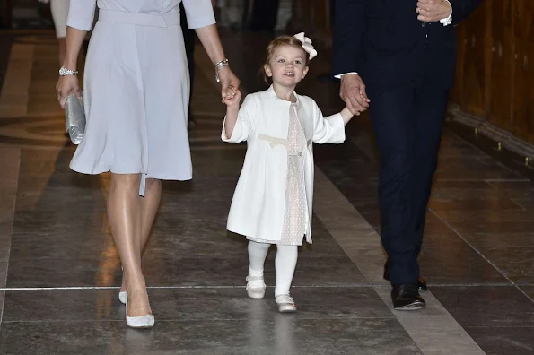 King Carl XVI Gustaf, Queen Silvia and Crown Princess Victoria, Prince Daniel, Princess Estelle and Princess Madeleine and Chris O'Neill, Princess Leonore and Prince Carl Philip and his fiancee Sofia Hellqvist attends a service in the Royal Chapel 