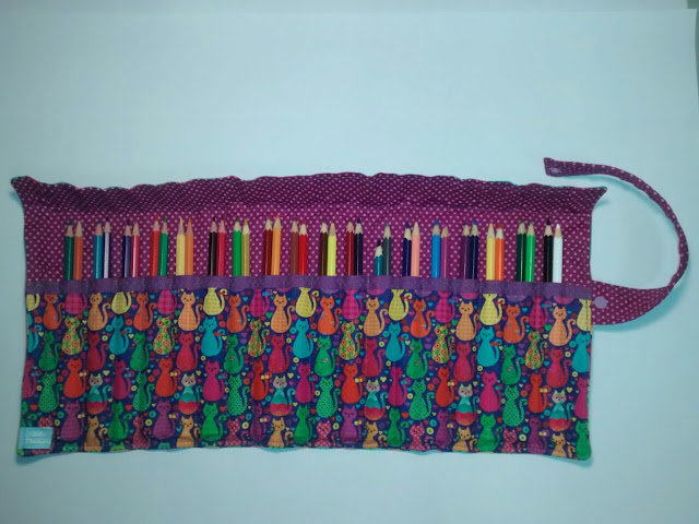 Estojo de tecido de lápis de cor 36 cores | @ateliemadrica