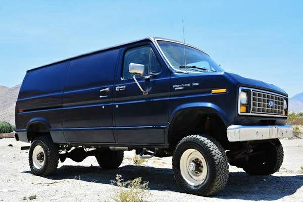1989 Ford F350 Cargo 4X4 Van - 4x4 Cars