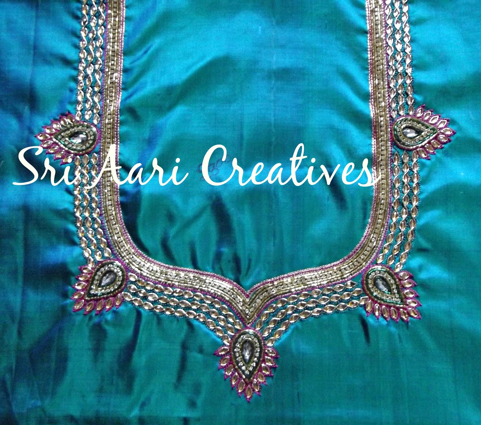 Sri aari creatives aari embroidery  simple designs Sri aari creatives aari embroidery  simple designs