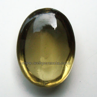 batu permata citrine quartz atau kecubung kuning