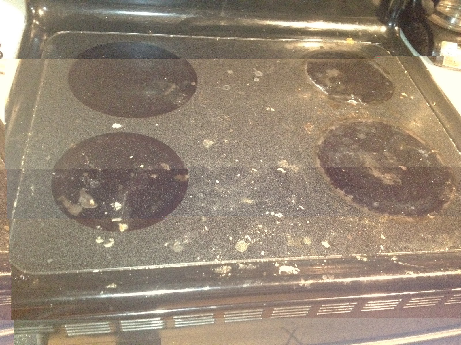 Homemaking Challenged Cleaning a glass top stove