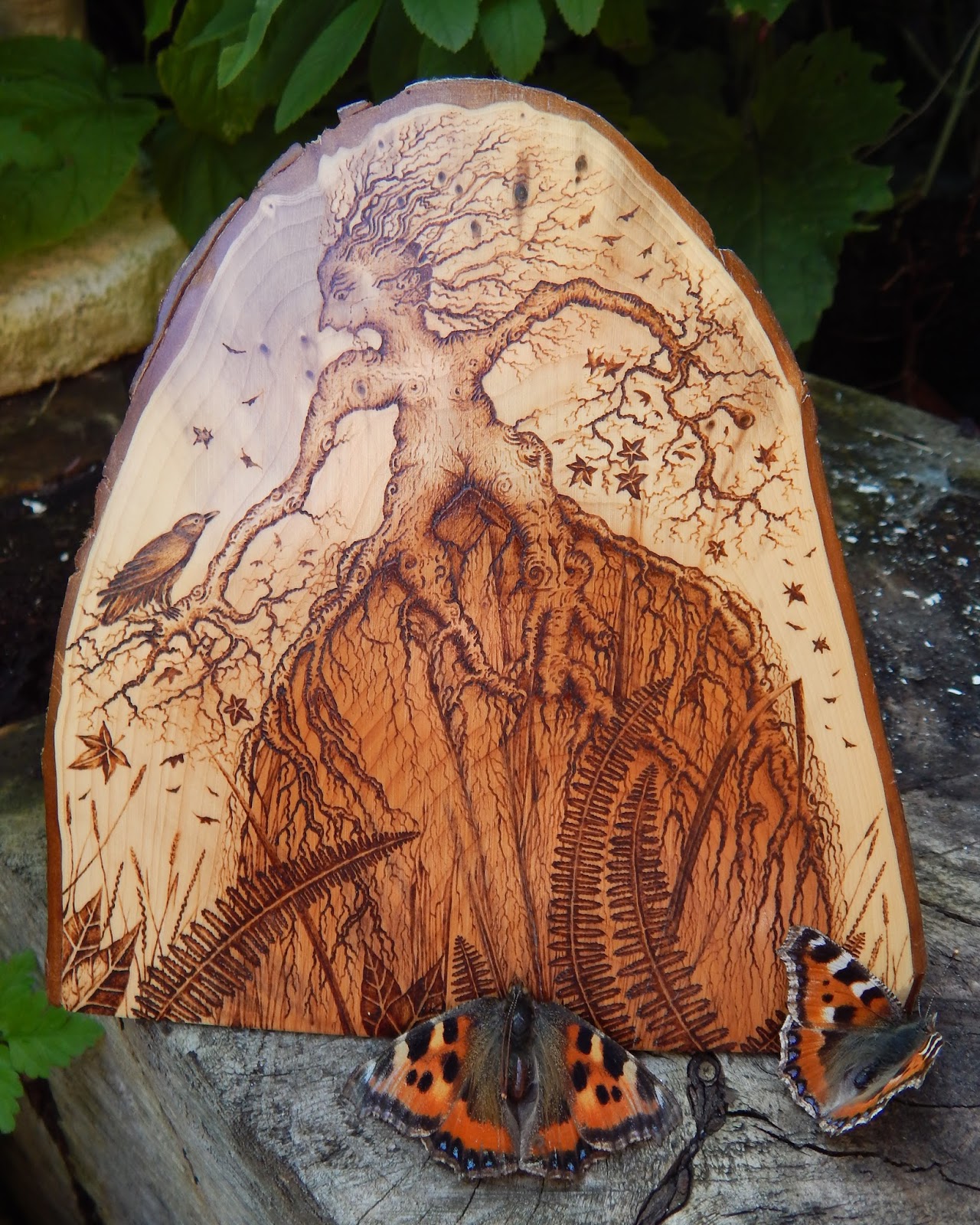 ENCHANTEDART Pyrography and Illustration PyroArt Pieces