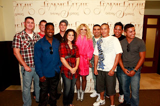 Britney Spears with US Marines