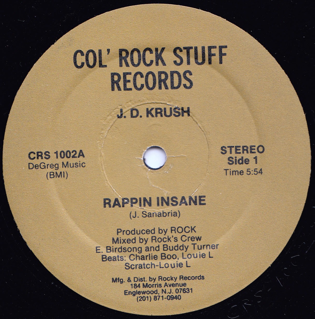 JD Krush Rappin Insane JD Krush Rappin Insane