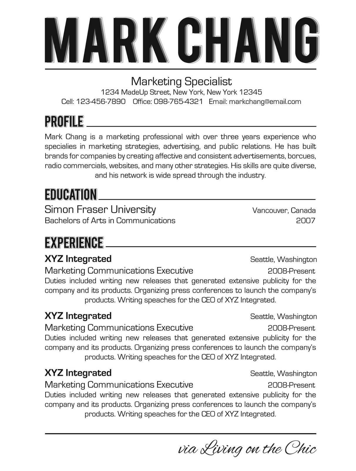 Good design resume fonts