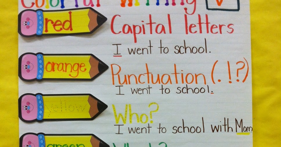 Mrs. Nacht's Kindergarten Korner Colorful Writing