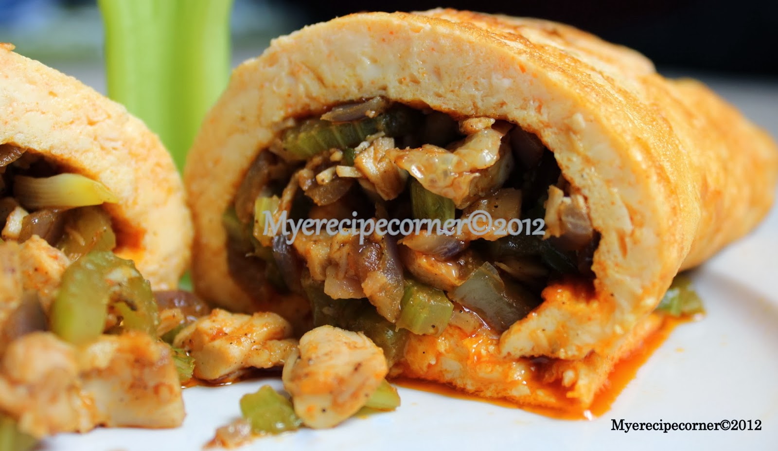 Mye's Kitchen Indian Egg Rolls with Curried Chicken