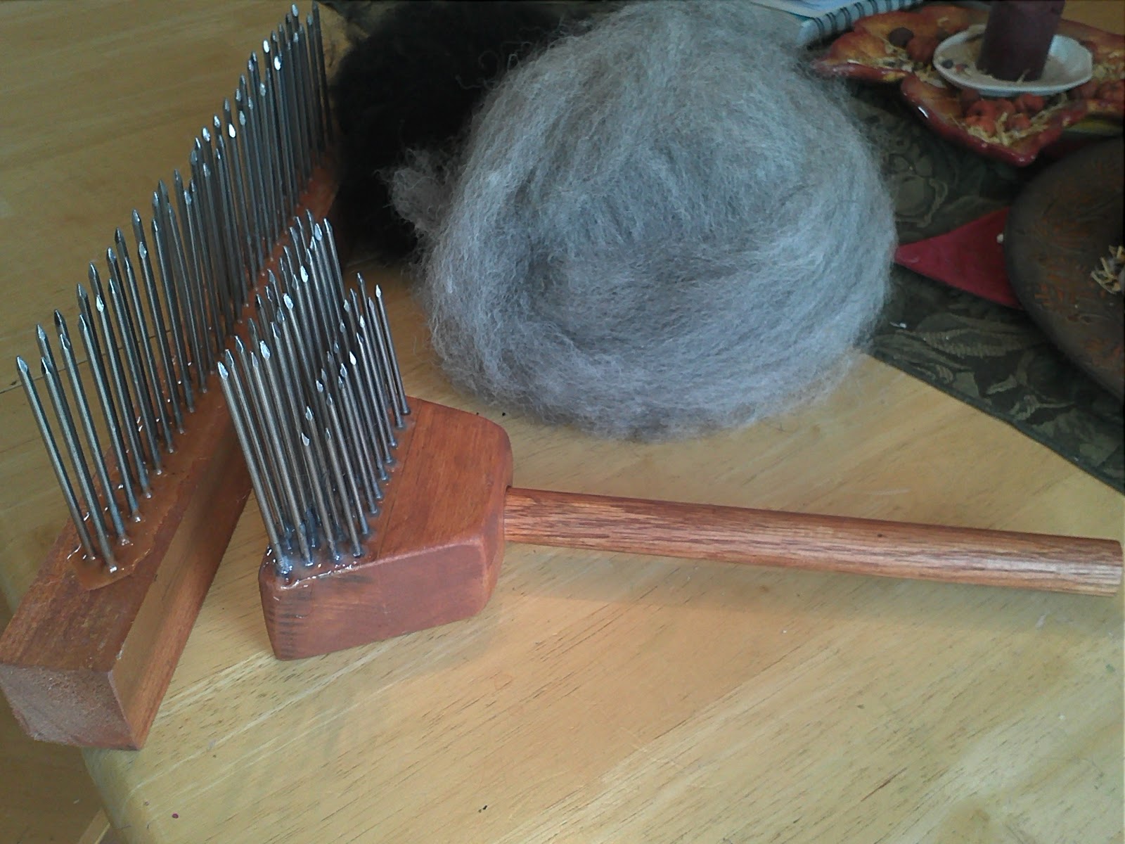 Moonsong Fiberworks How to make a wool comb and hackle set