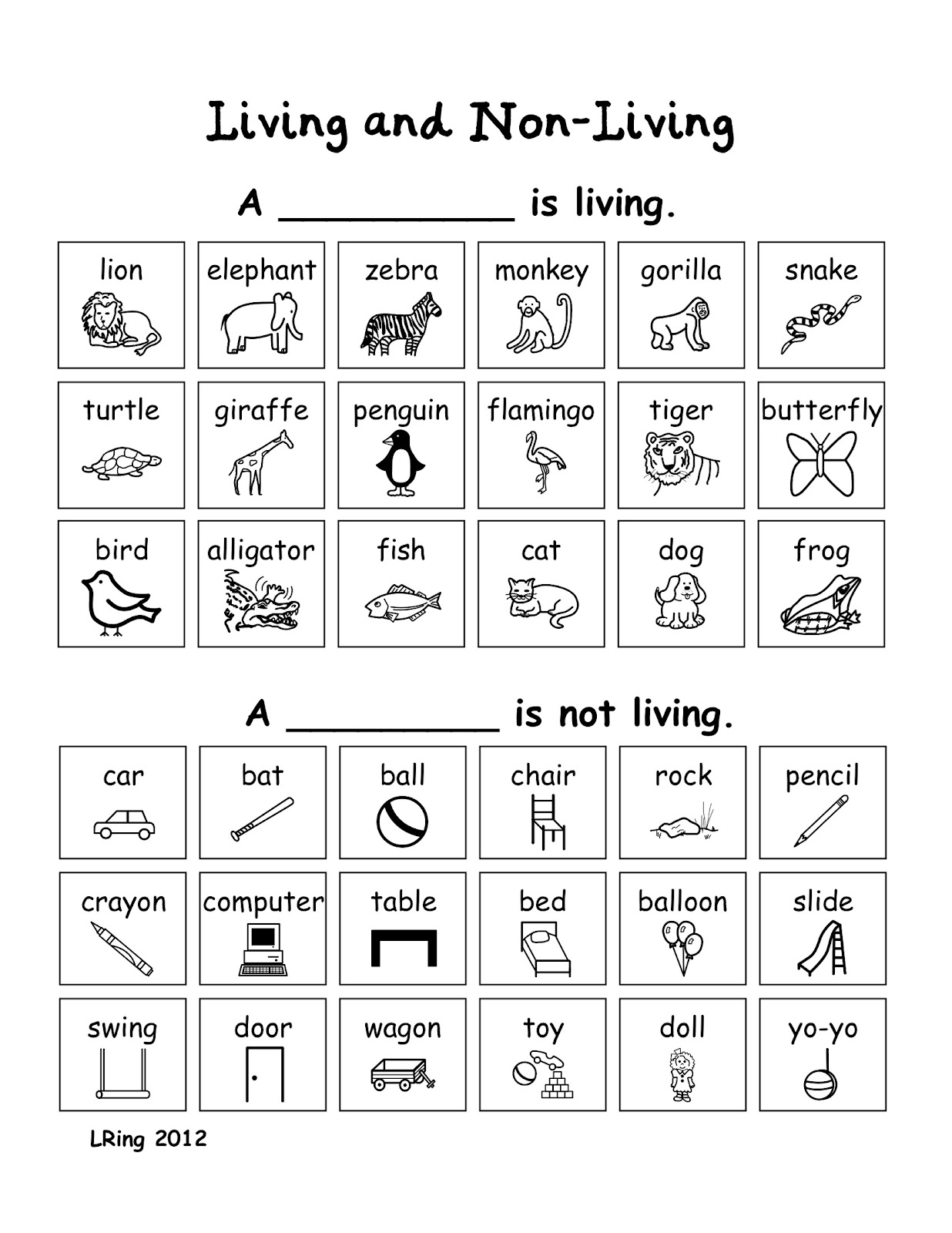 Worksheets Living And Nonliving Worksheet living non teachers of india living