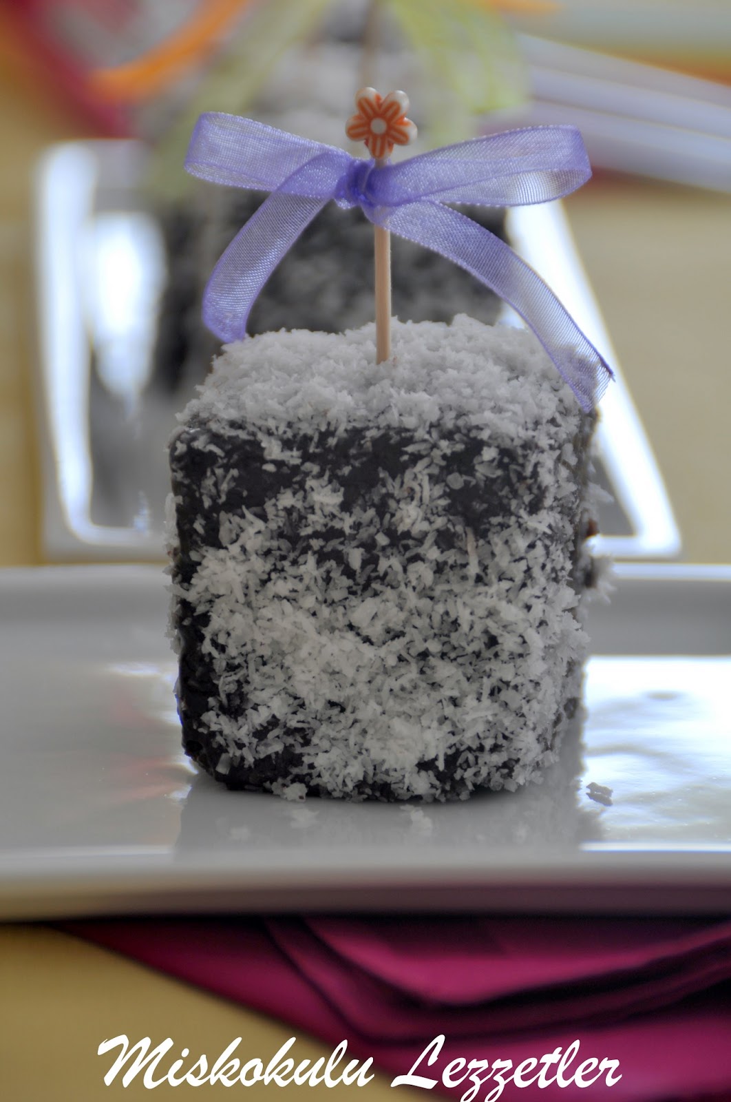 miskokulu lezzetler Çikolatalı Lamington Kek