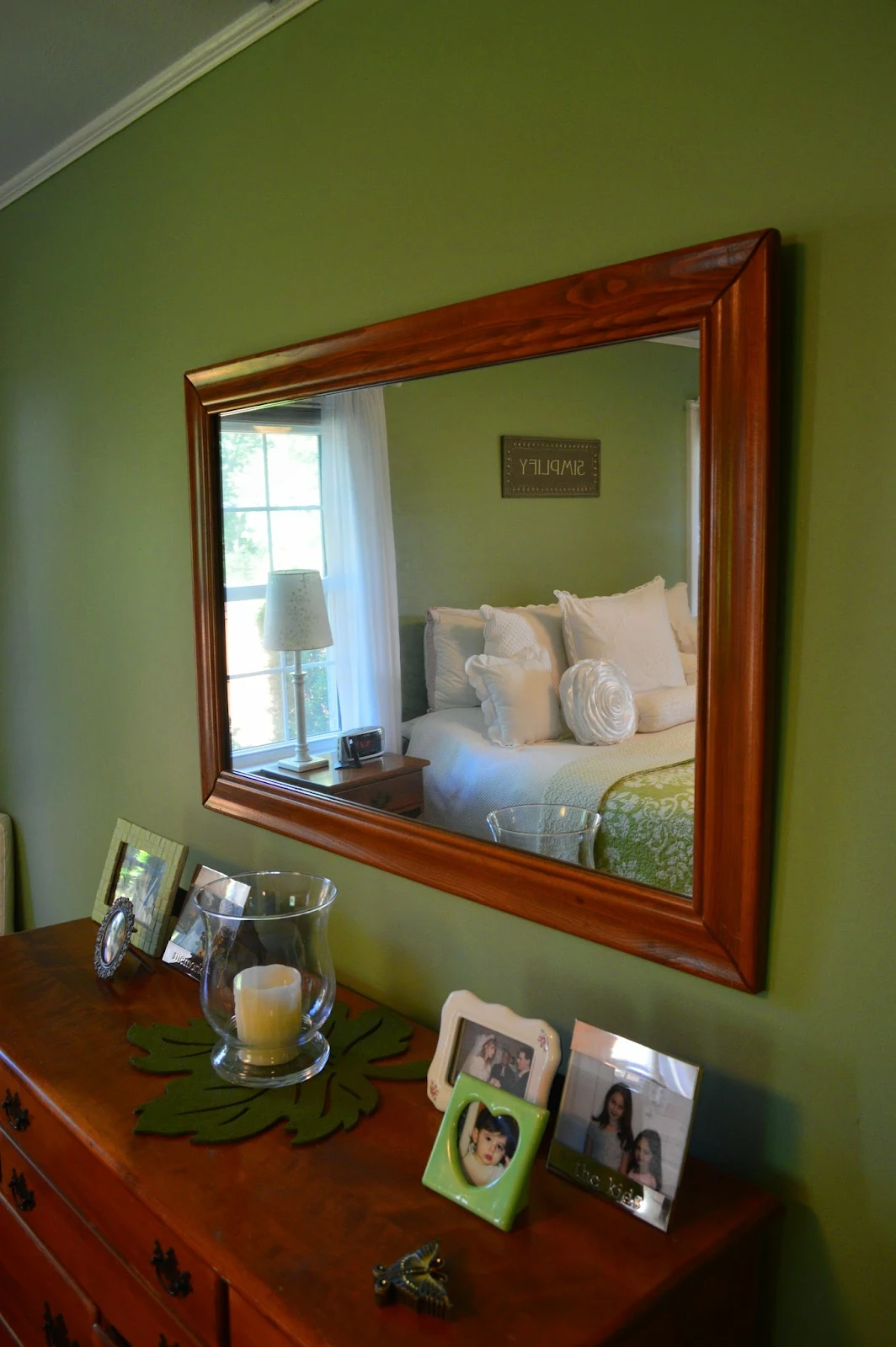 Exquisitely Unremarkable bedroom mirror