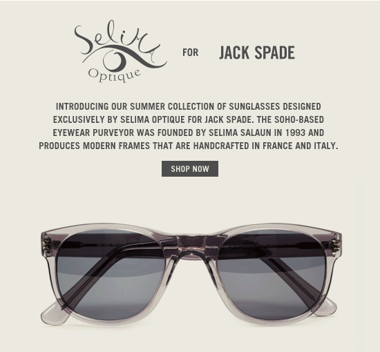 Selima Optique Selima Optique for Jack Spade, Summer Collection 2013