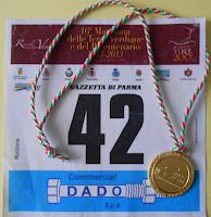  Pettorale Medaglie Maratona Terre Verdiane
