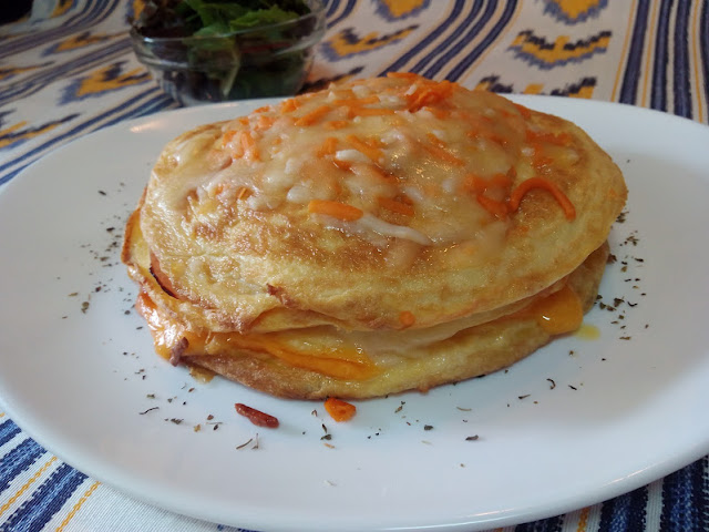 Pastel De Tortillas Con Jamón Queso
