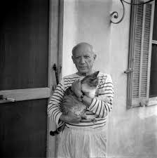 Pablo Picasso amante de los felinos.