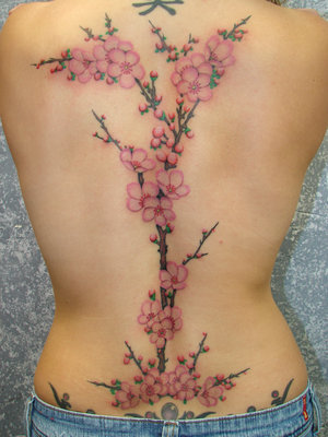 Pictures Of Tattoos On Back For Women The female tattoo gallery is chock 