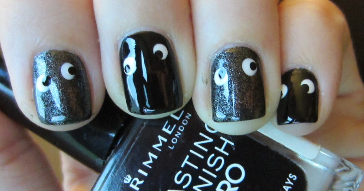 Liz Hearts Beauty! Halloween Googly Eyes Nail Art