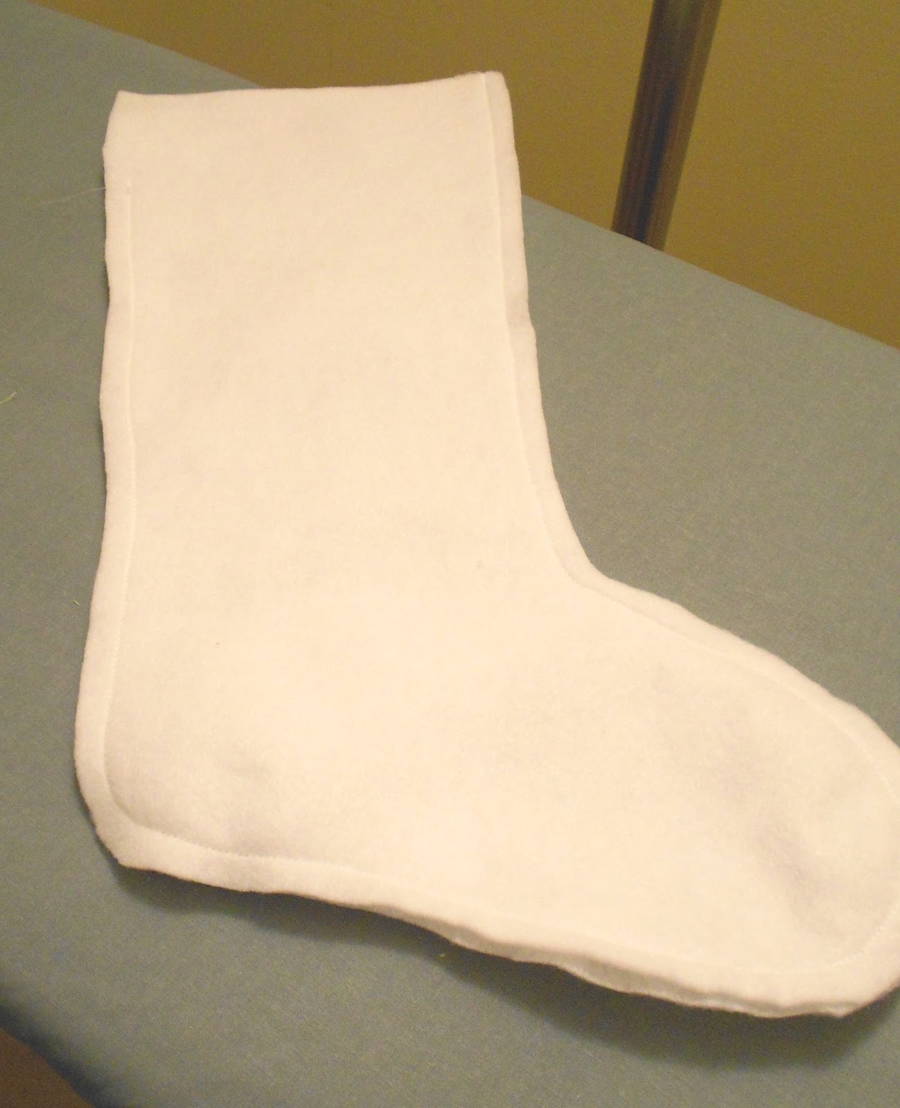 Christmas Stocking Tutorial with Wooden Initials My Girlish Whims