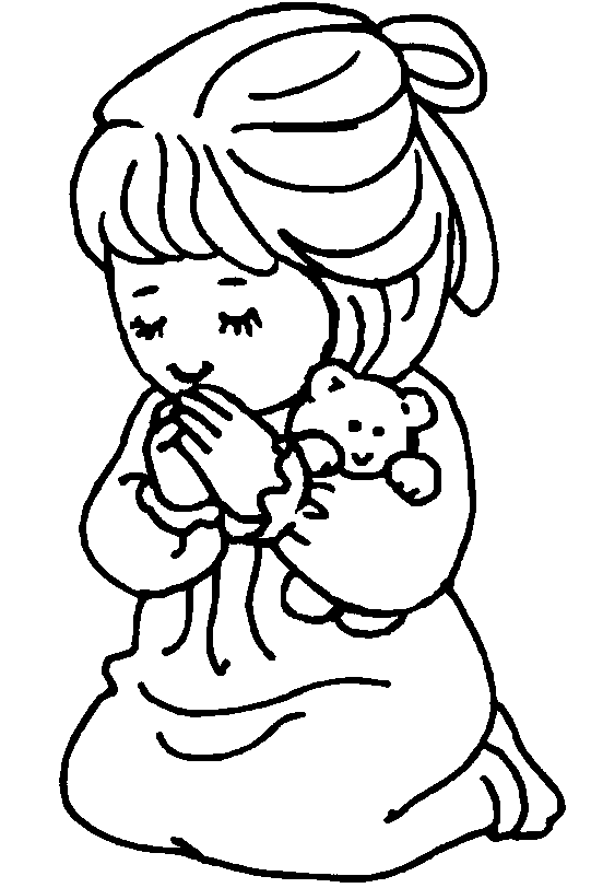 Praying Coloring Pictures For Kids | Religious Coloring Pictures