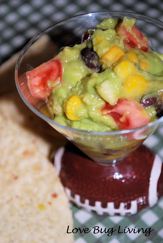 Love Bug Living Black Bean & Corn Guacamole Dip