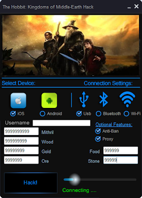 The Hobbit: Kingdoms of Middle-Earth Unlimited Mithrill, Food, Ore, Stone, Wood, Gold HACK CHEAT TOOL NEW VERSION