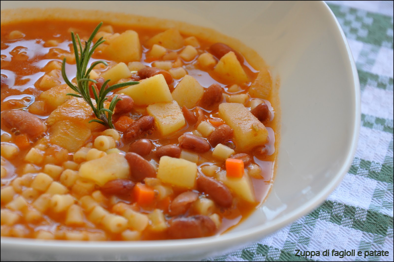 Zuppa di fagioli e patate La cucina di zia Ale