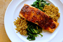 Salmon Roasted with a Ginger Fig and Orange Glaze