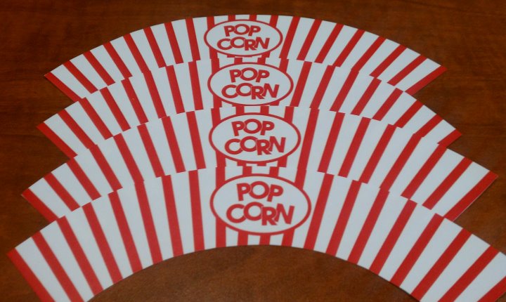 Popcorn Cupcakes Wrappers