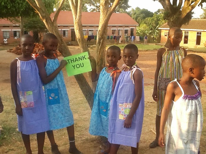 These children are showing off their new dresses from the Little Dresses For Africa charity - 99-Year-Old Lady Sews A Dress A Day For Children In Need These children are showing off their new dresses from the Little Dresses For Africa charity - 99-Year-Old Lady Sews A Dress A Day For Children In Need
