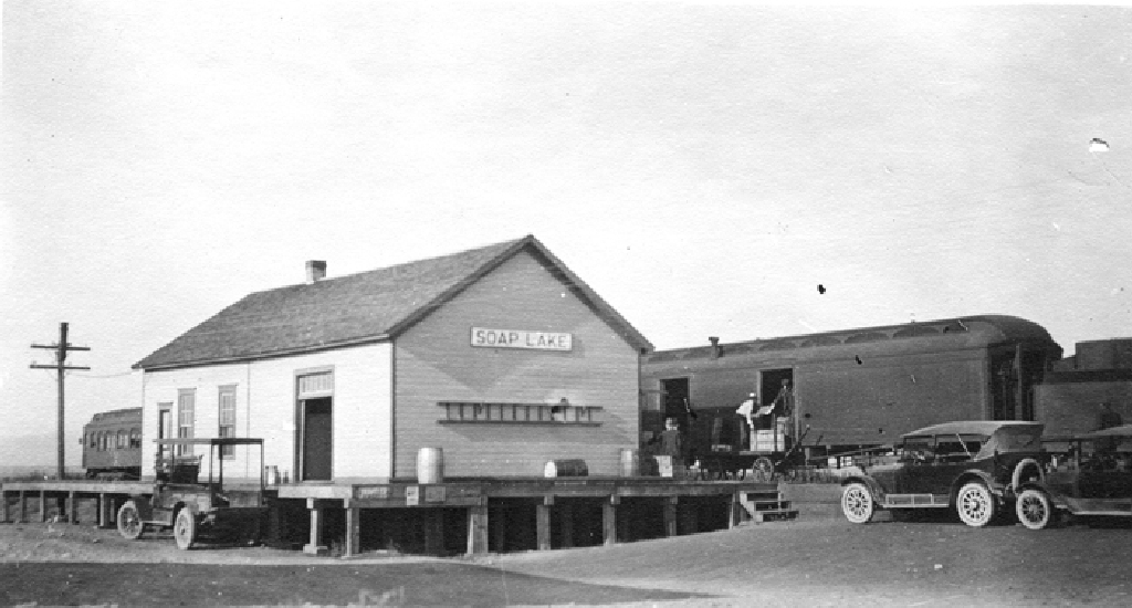 Big Bend Railroad History Soap Lake Depot Views