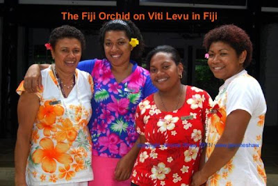 Kelera, Raijeli, Melania and Ana, the staff at the Fiji Orchid on the main island of Viti Levu in Fiji. - copyright Jerome Shaw / www.JeromeShaw.com