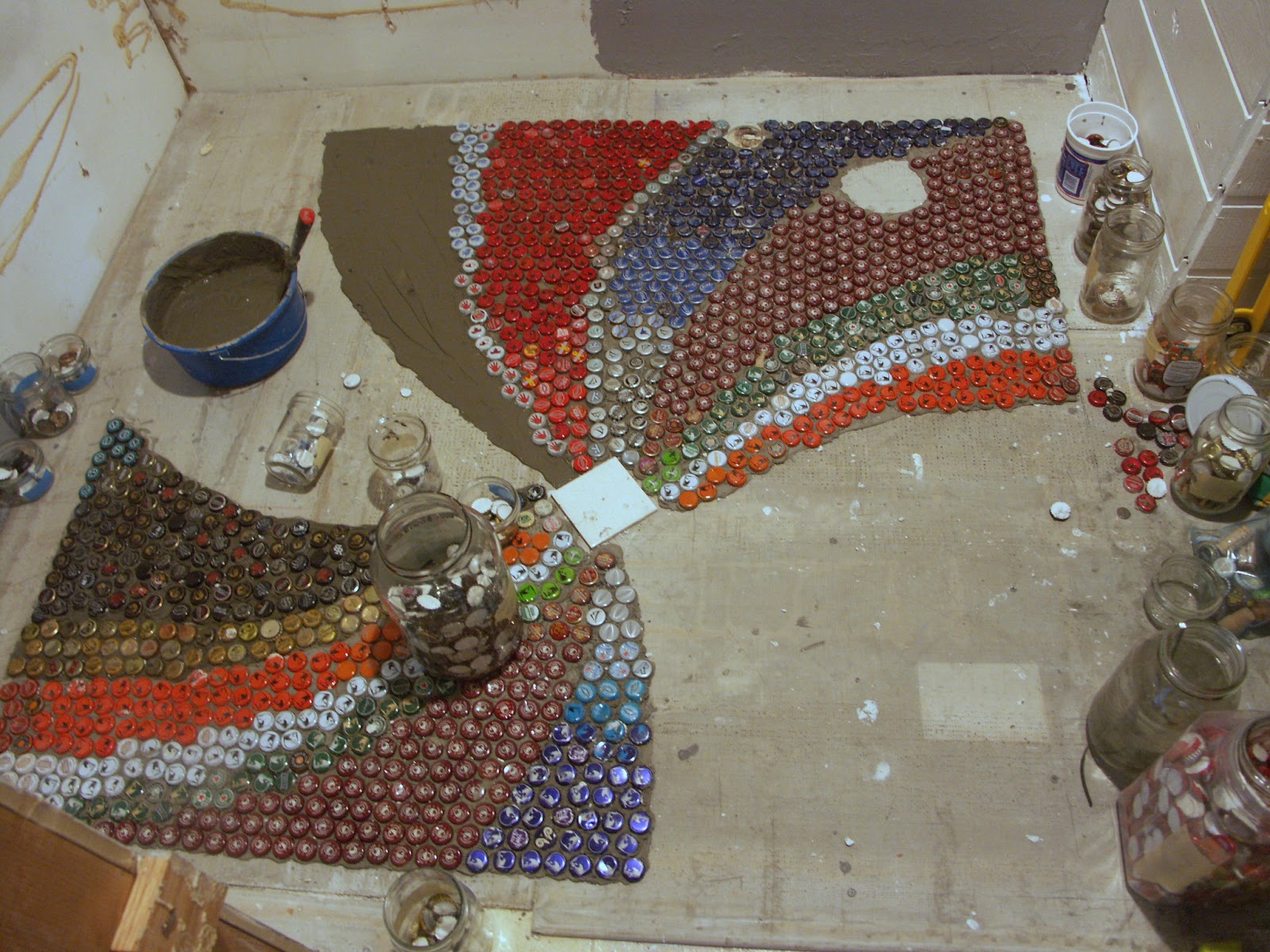 Our Irish Manor Bottle cap floor progressive