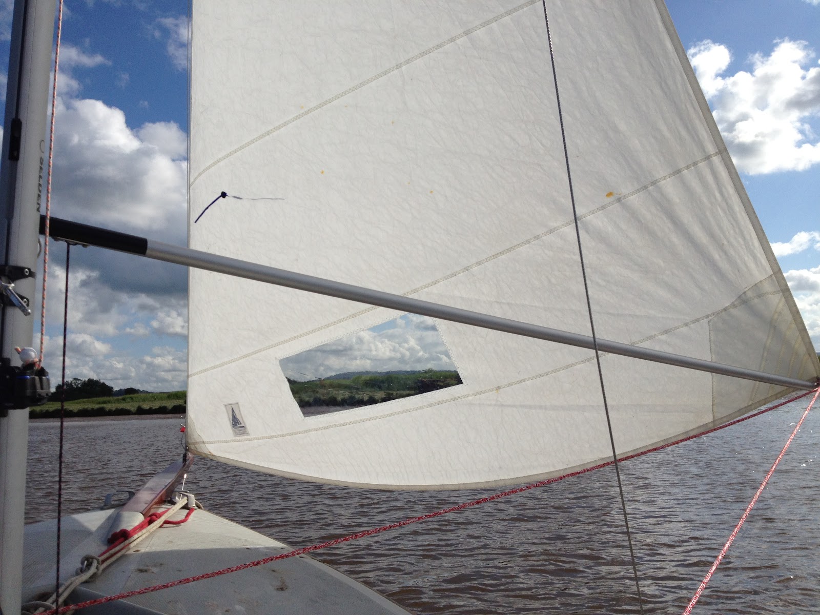 Project Devon Yawl Sails up on the new rig for the first time