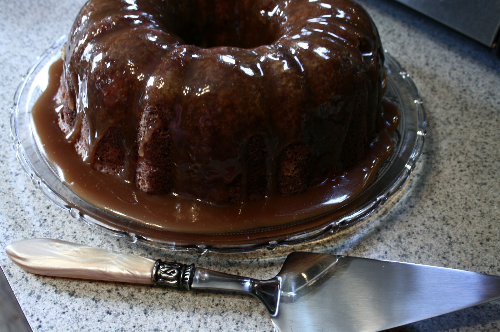 Hearth and Hospitality Caramel Glazed Pear Cake