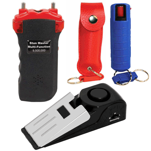 Pepper Spray Mace Tasers Stun Guns Personal Alarms Batons