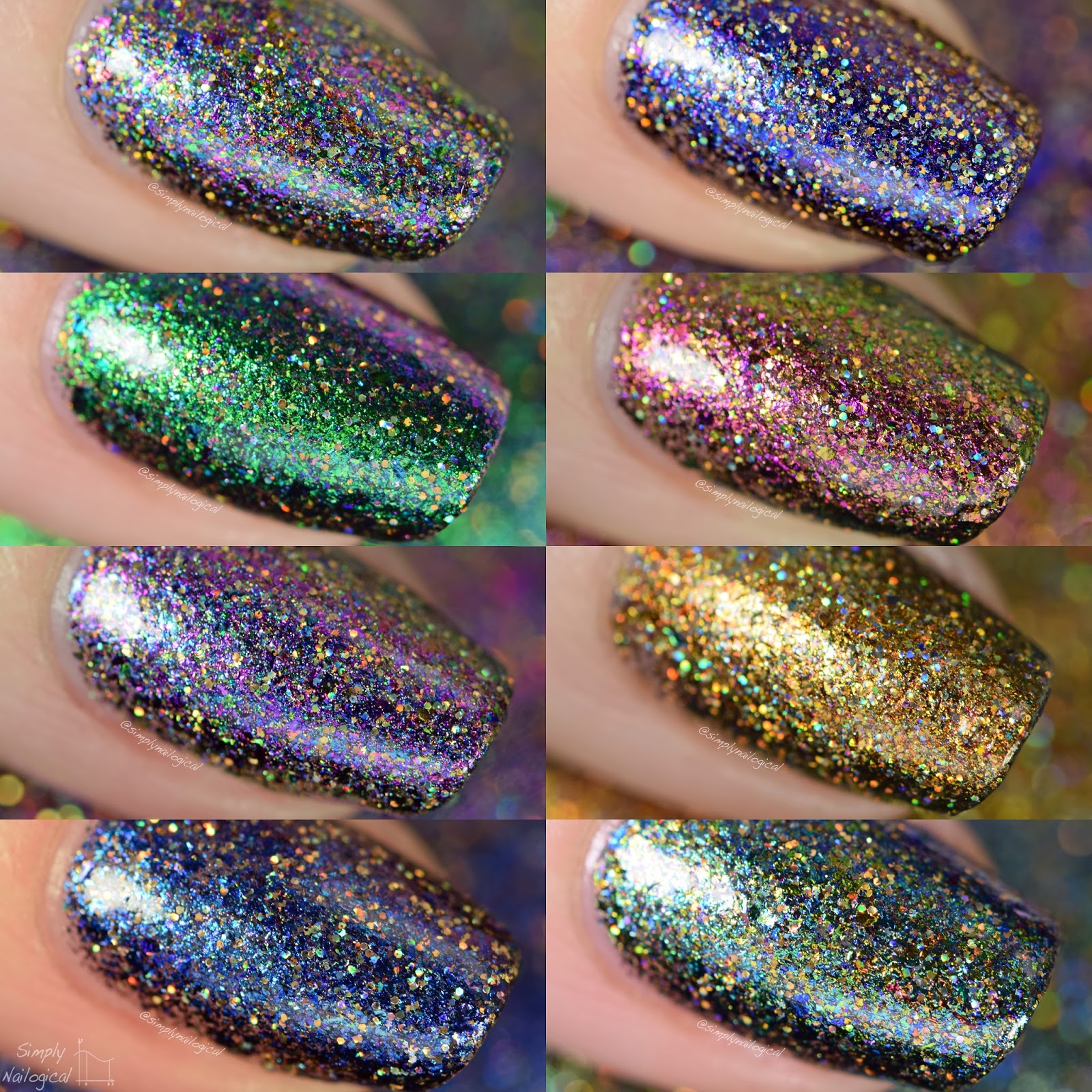 Starrily - Heavenly holos swatches