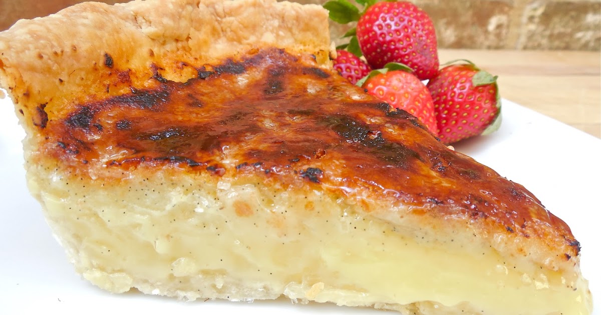 Haute + Heirloom Crème Brûléed Buttermilk Pie with Vanilla Bean Pâte