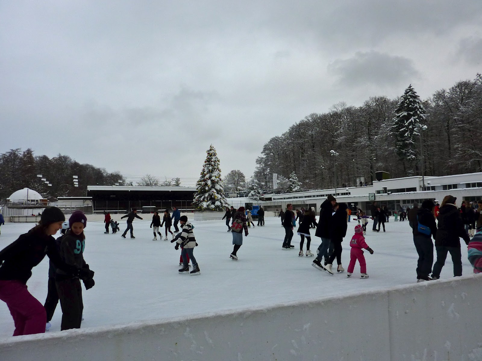 Scottish Girl in Zurich Ice Skating at Dolder