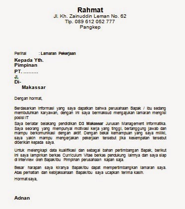 Contoh Sul Surat Lamaran Kerja info loker terbaru agustus 2014 Contoh Sul Surat Lamaran Kerja info loker terbaru agustus 2014