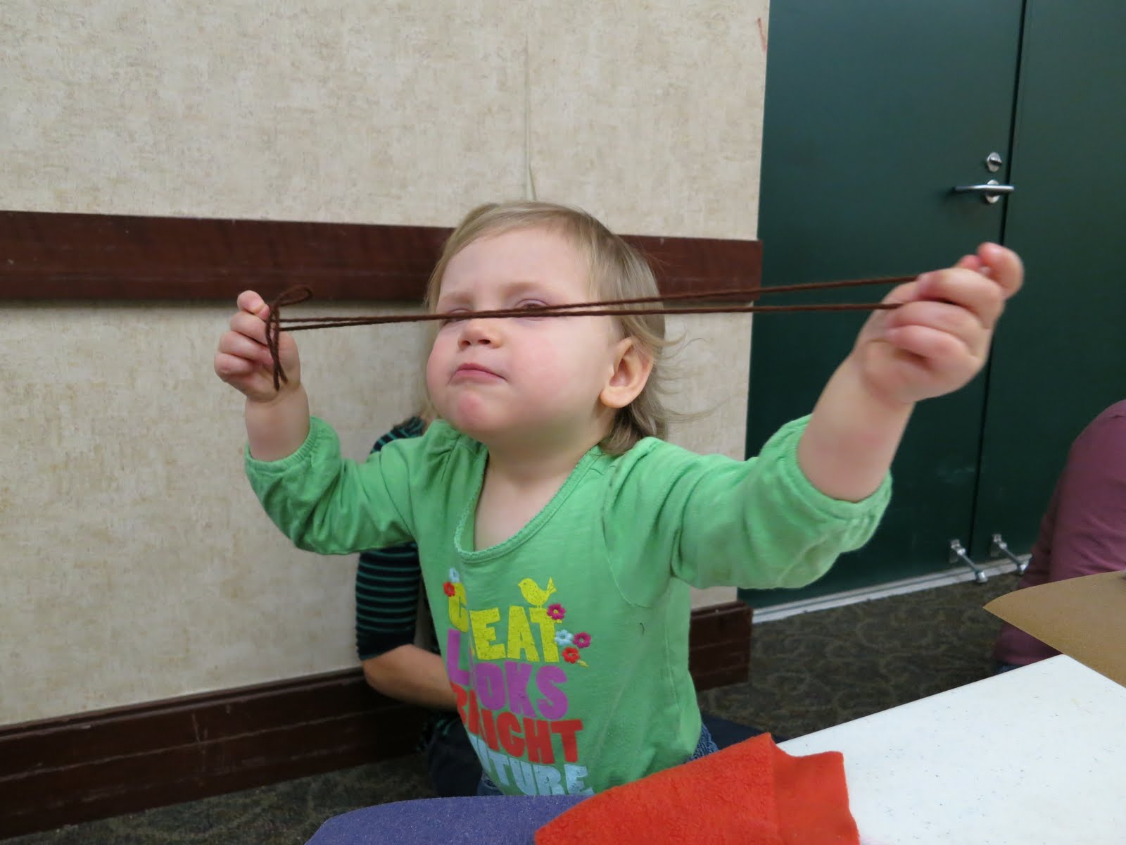 Toddler Art Class Sandpaper + String library makers